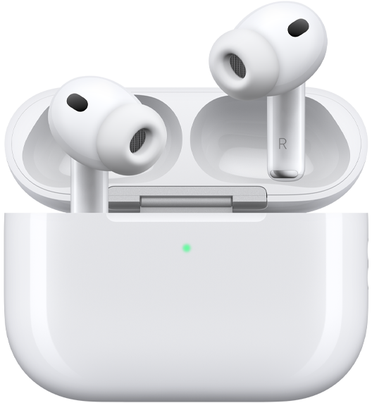 充電ケースに入ったAirPods Pro 3の製品写真。
